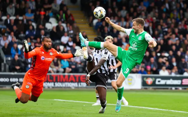 Hibs striker Dylan Vente