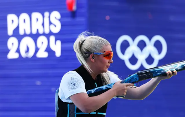 Team GB's Amber Rutter in women's skeet at 2024 Paris Olympics