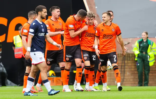 Dundee United lead at the break