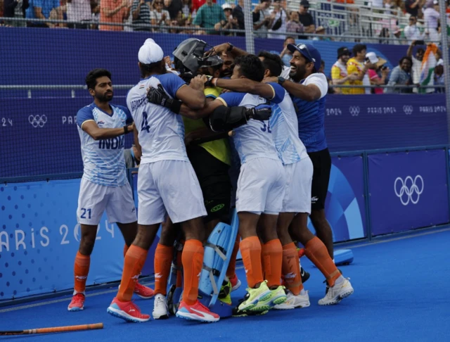 India players celebrate