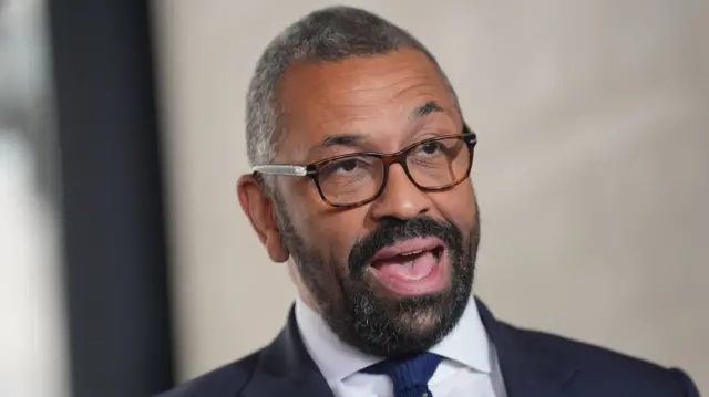 James Cleverly talking