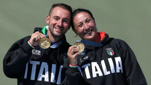 Italy's pair of Gabriele Rossetti and Diana Bacosi