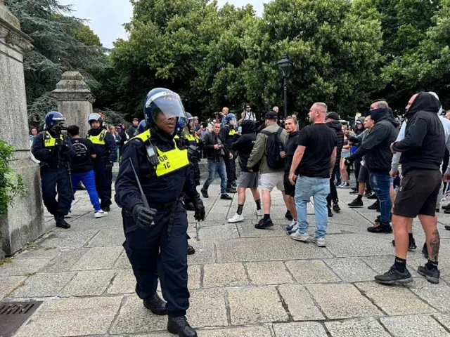 Police officers in Plymouth