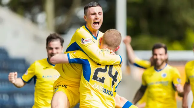 Michael O'Halloran celebrates