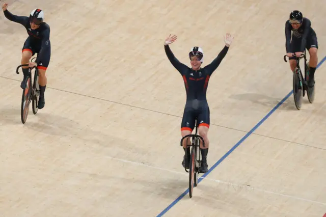 Women's team sprint gold medallists