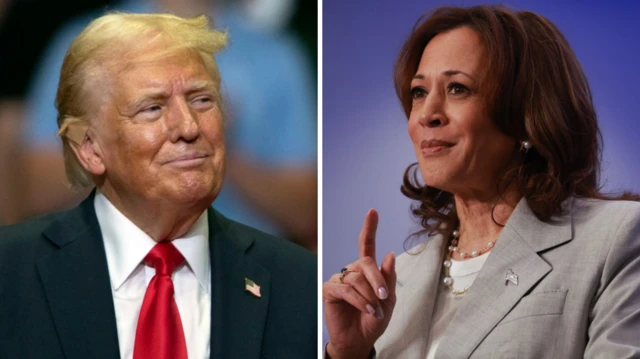 Trump and harris