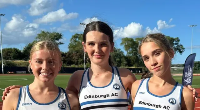 Athletes at Josh Kerr's old athletics club