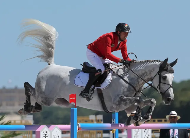 Christian Kukuk of Germany riding Checker 47