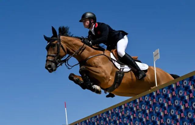 Harry Charles in action at the Paris Olympics