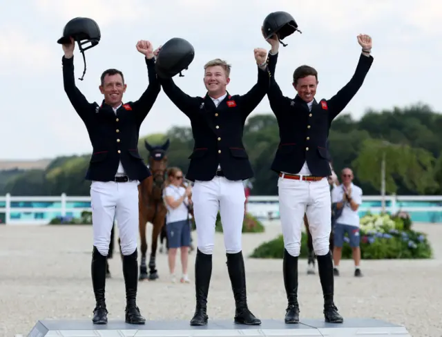 Scott Brash, Harry Charles and Ben Maher