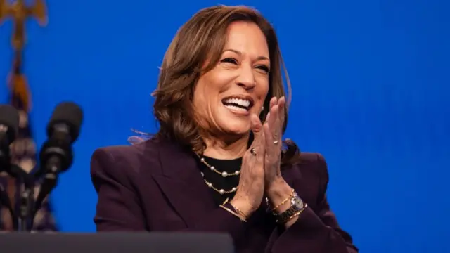 Vice President Kamala Harris speaks