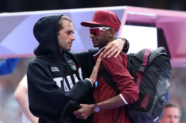 Gianmarco Tamberi and Mutaz Barshim