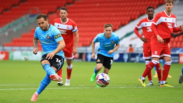 Billy Sharp scores for Doncaster Rovers in pre-season