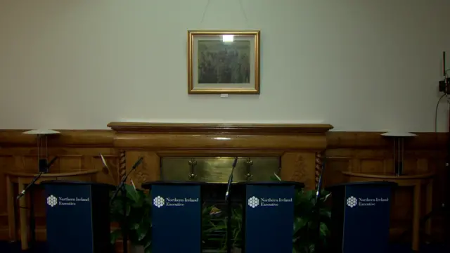 NI Executive podiums