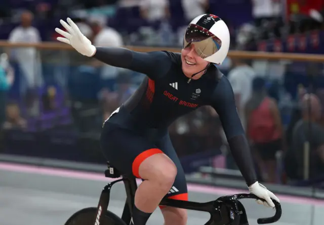 Bronze medalist Emma Finucane of Team Great Britain