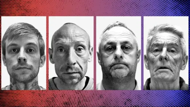 Mugshots of some of the rioters