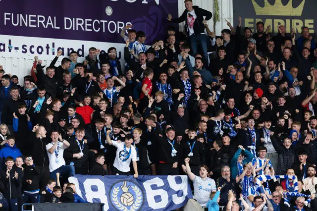 Killie fans celebrate
