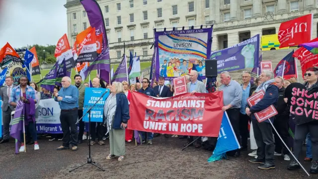 Protest outside Stormont