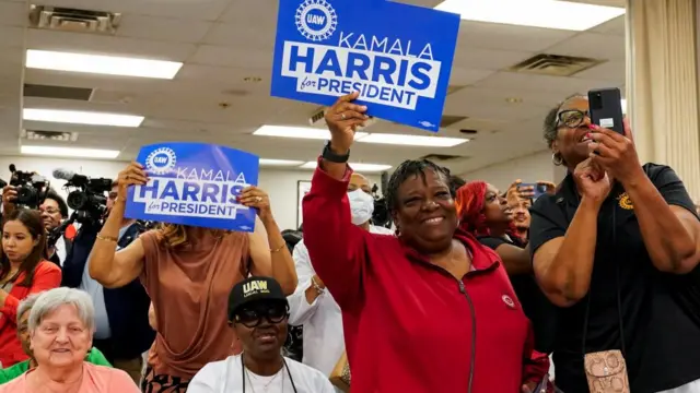 Harris supporters