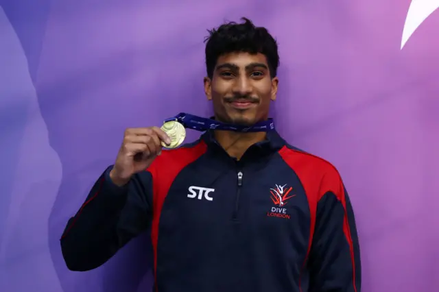 Gold Medalist, Kyle Kothari of Dive London Aquatics Club