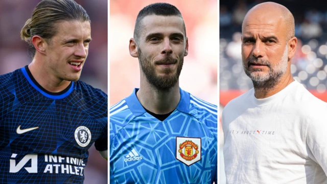 Gallagher, De Gea and Pep Guardiola