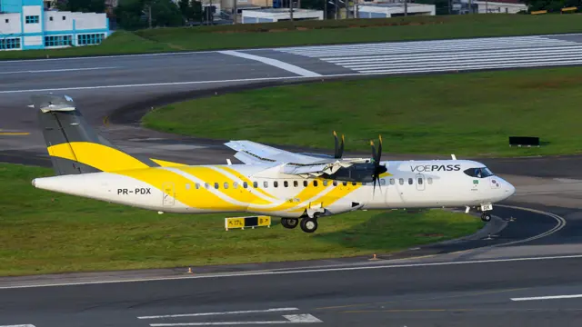 A Voepass ATR72 plane similar to the one that crashed (file picture)