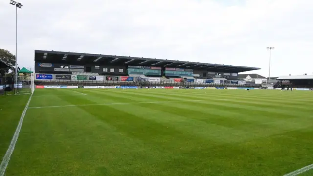 A general stadium view pre-match during a William Hill Championship match between Ayr United and Airdrieonians at Somerset Park, on August 09, 2024, in Ayr, Scotland. (Photo by Rob Casey / SNS Group)