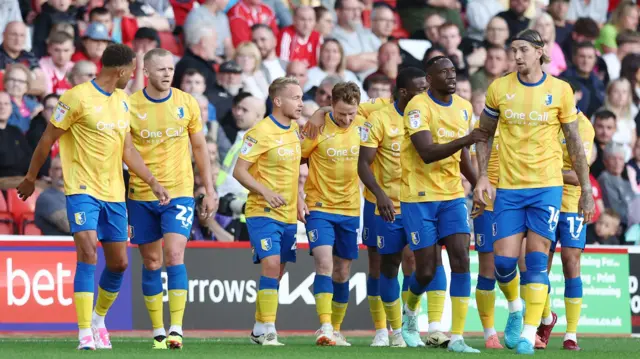 Mansfield celebrate