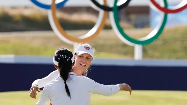 Lydia Ko and Morgane Metraux