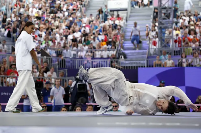 Ukraine's Kateryna Pavlenko known as Kate competes against France's Carlota Dudek