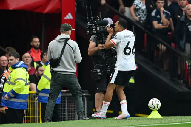 Trent Alexander-Arnold of Liverpool celebrates