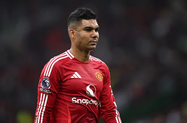 Casemiro of Manchester United looks dejected