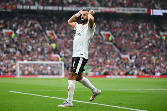 Mohamed Salah of Liverpool celebrates