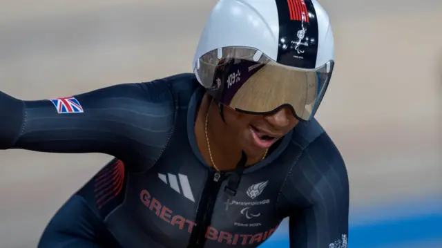 Kadeena Cox rides for ParalympicsGB in Paris