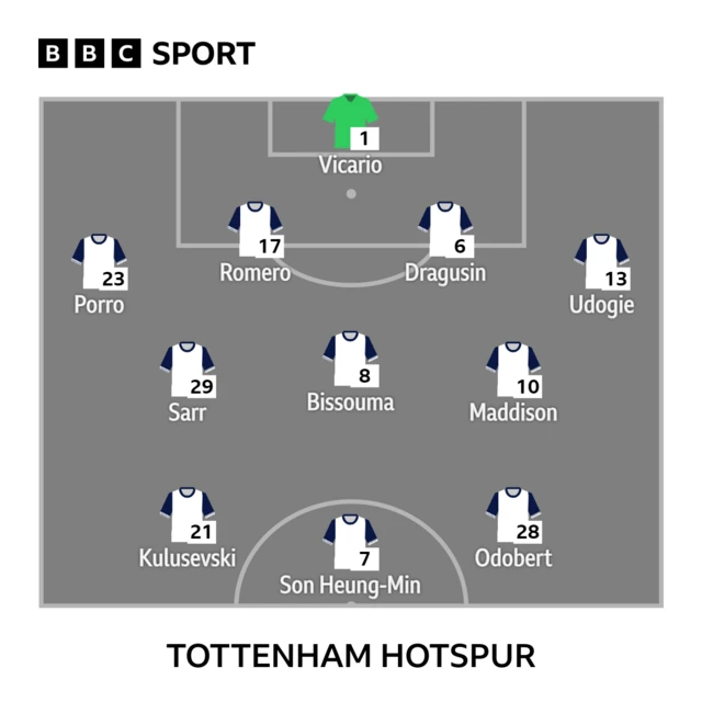 Tottenham team