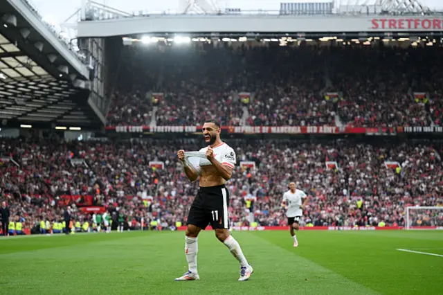 Mohamed Salah of Liverpool celebrates