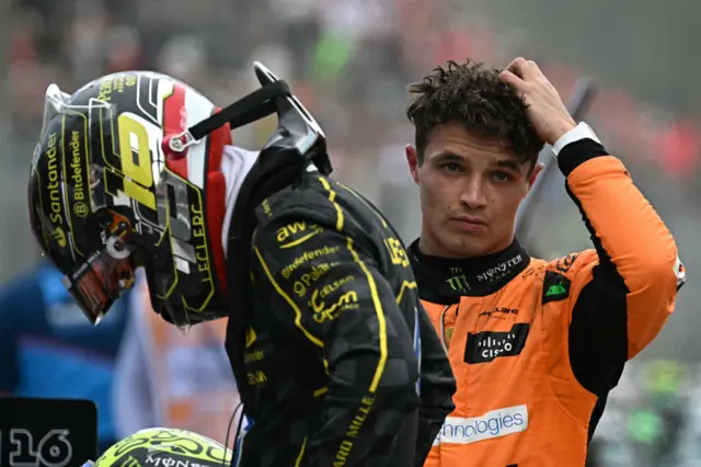 Lando Norris at Monza.