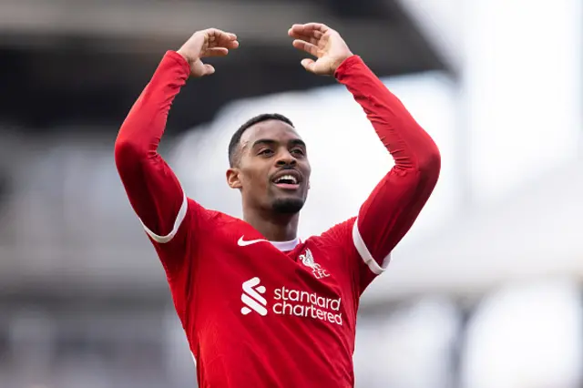 Ryan Gravenberch of Liverpool celebrates