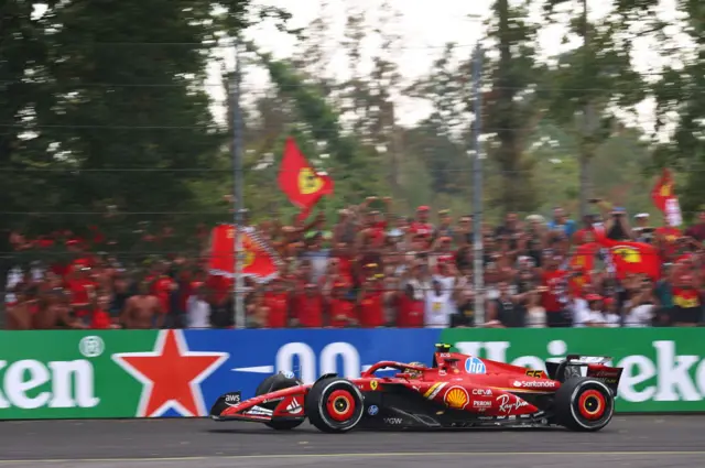 Carlos Sainz at Monza.