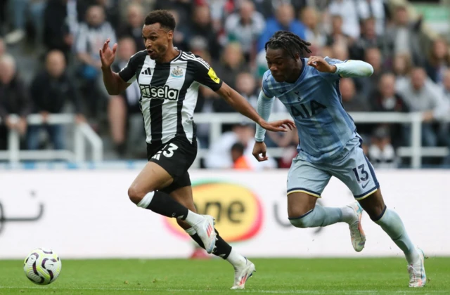 Newcastle United's Jacob Murphy in action