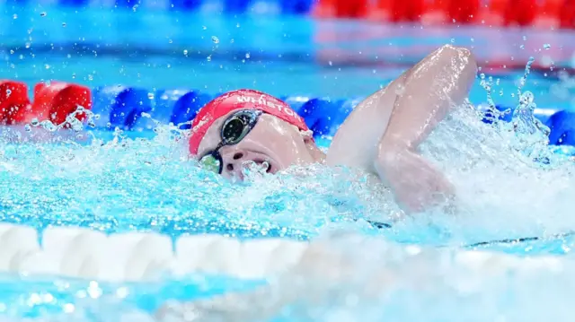 Brock Whiston swimming in Paris