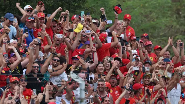 Ferrari fans celebrate