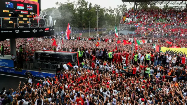 Fans at Monza.