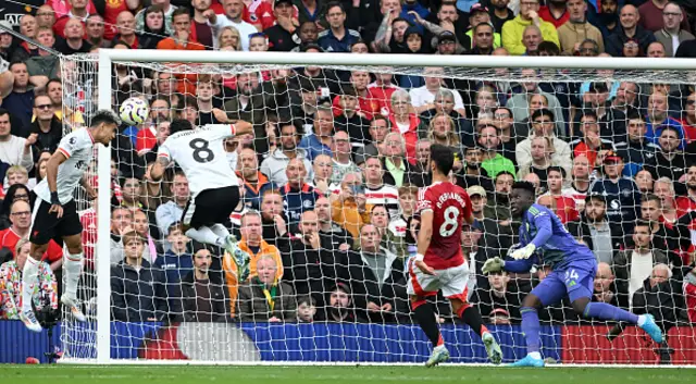 Luis Diaz of Liverpool scores