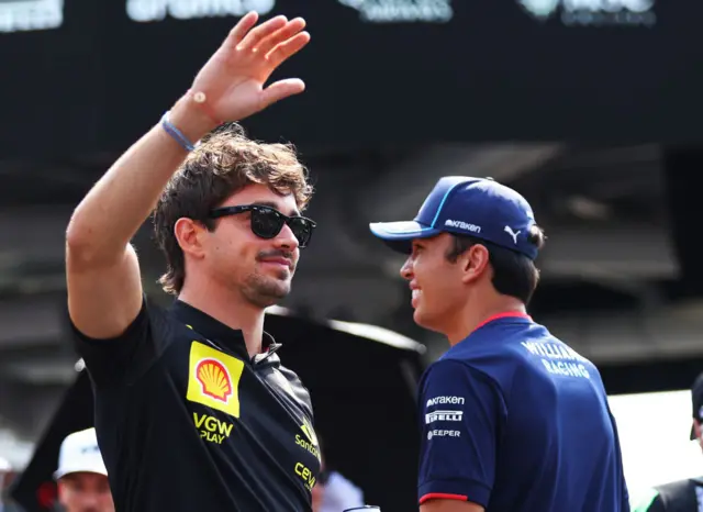 Charles Leclerc at Monza.