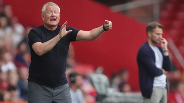 Chris Wilder managing Sheffield United Football Club