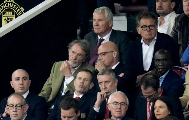 Sir Jim Ratcliffe, Ineos CEO and minority shareholder at Manchester United and Sir Dave Brailsford, head of sport for the INEOS group,