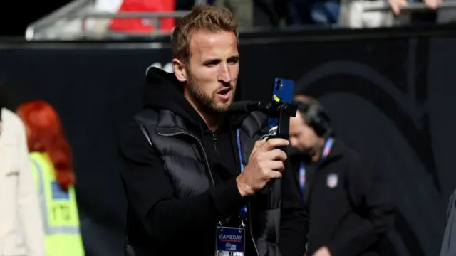 Harry Kane at and NFL match