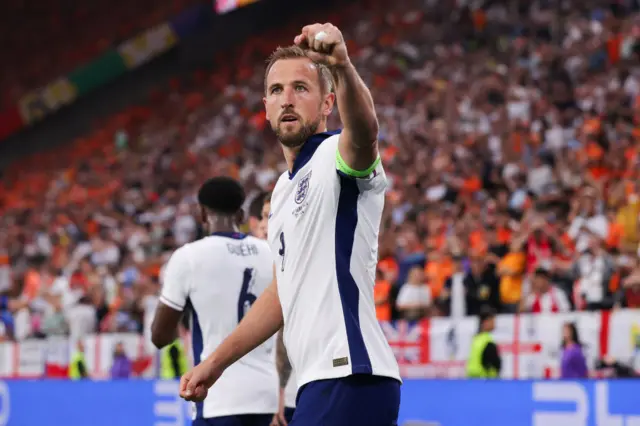 Harry Kane playing for England