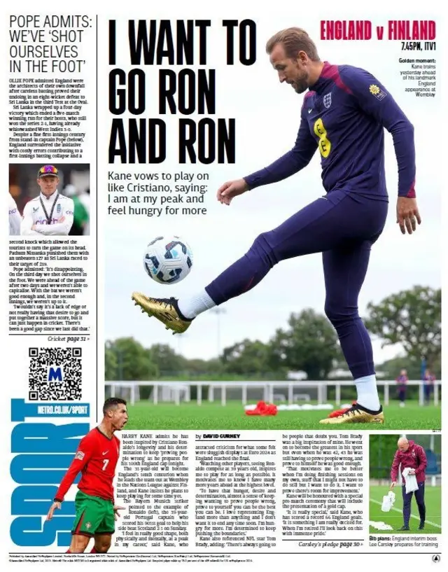 Metro back page